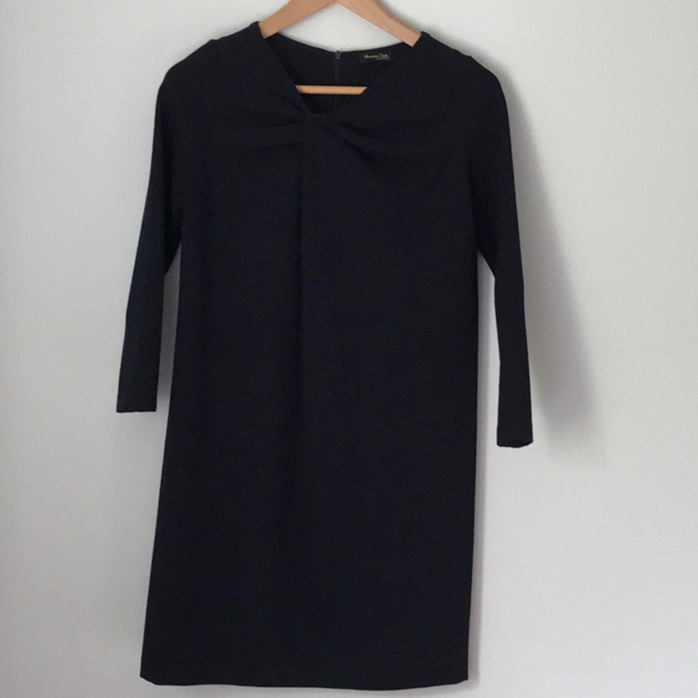 Massimo Dutti sz sm timeless navy dress